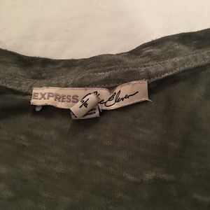 Express t shirt olive green